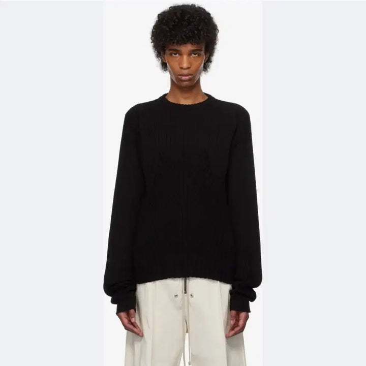 [BUNJANG] Rick Owens Cotton Rib Sweater / [M] 릭오웬스 코튼 립 스웨터