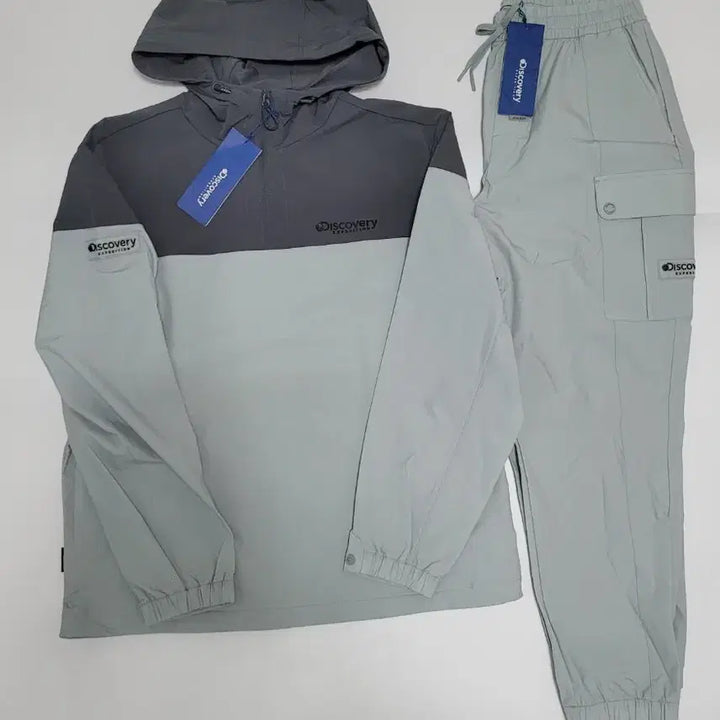 [BUNJANG] Discovery Unisex High-Elastic Training Suit Set / 새상품)디스커버리 공용 고신축 트레이닝복 세트 S~XL