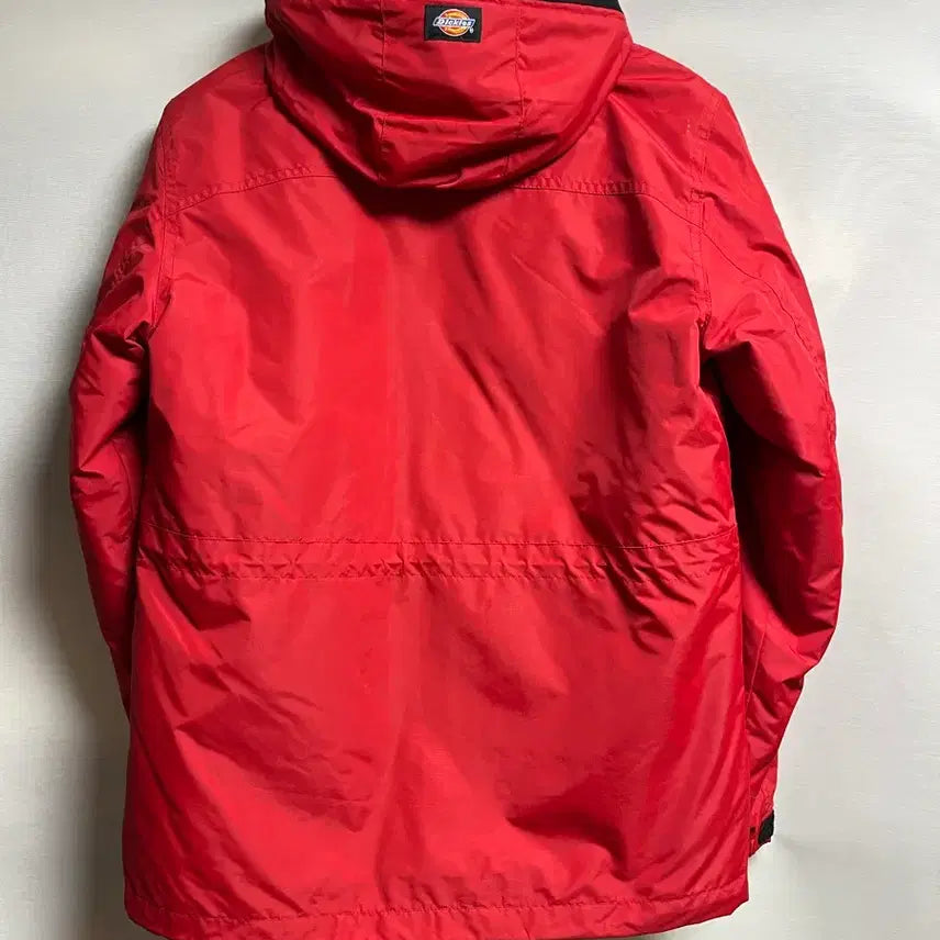 [BUNJANG] Dickies Red Hooded Windbreaker Jacket / 디키즈 레드 후드 바람막이 자켓