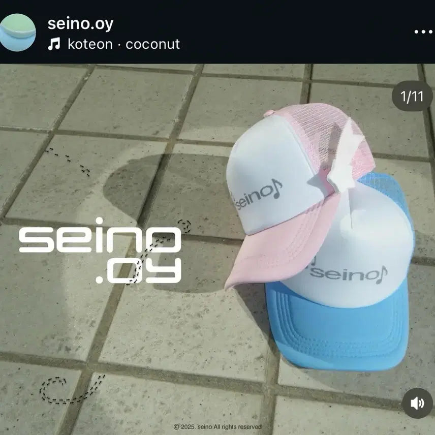 [BUNJANG] Seino Roro &amp; Melody Cap Bundle Set / 세이노 로로 / 멜로디 캡 핑크 판매