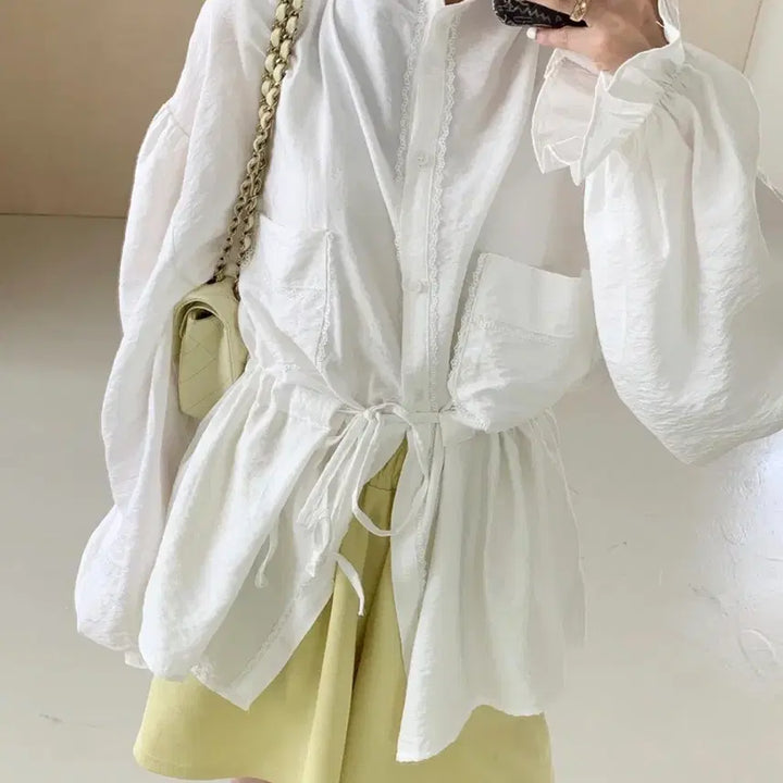 [BUNJANG] Vicinni Hood Blouse / 바이씨니 후드블라