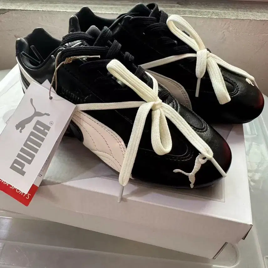 [SOLD OUT] 푸마 x 로제 스피드캣 PRM 블랙 웜 화이트 240mm