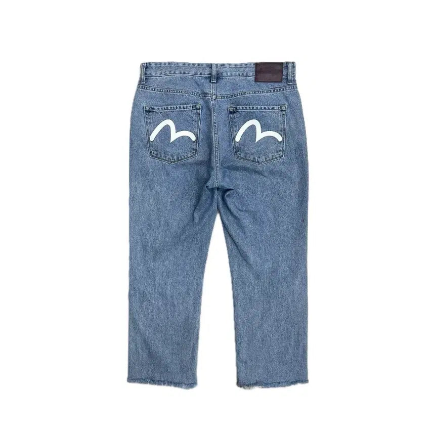 [SOLD OUT] 에비수 페인팅 청 데님 팬츠 바지 34