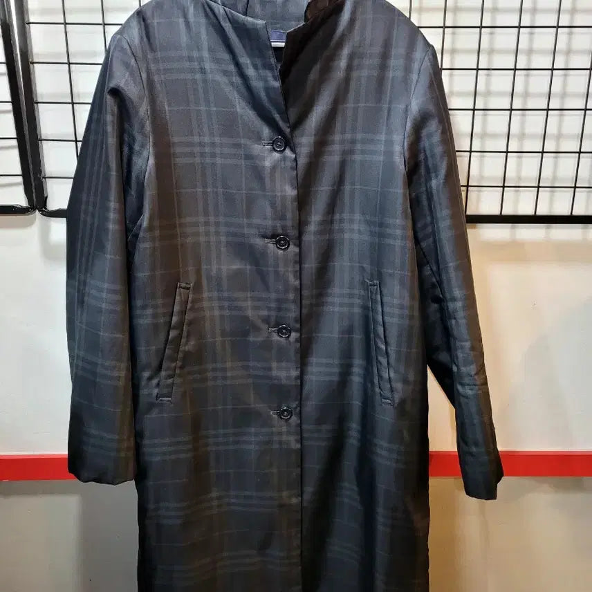 [BUNJANG] Burberry Nova Check Hidden Zipper Button Coat / 정품 버버리 노바채크 히든 집업버튼 여섯코트