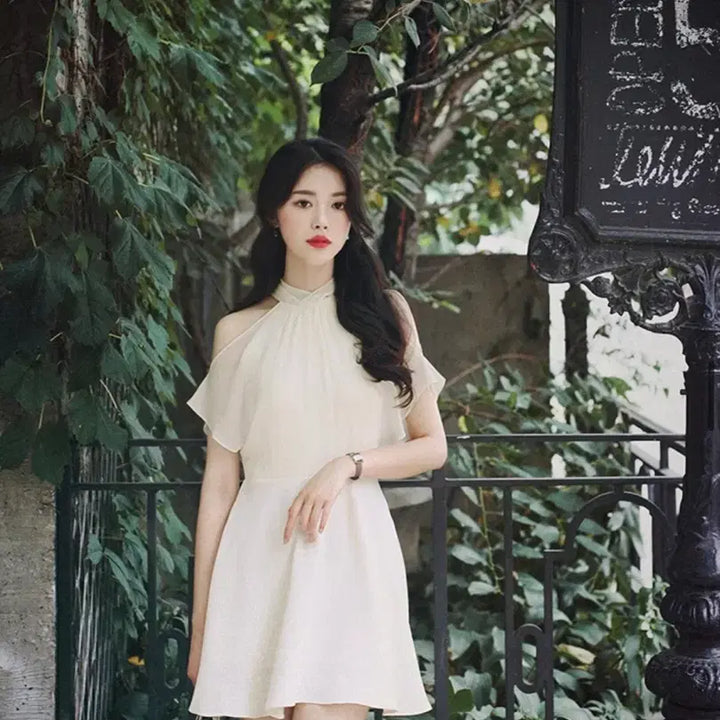 [SOLD OUT] 밀크코코아 Amelie line. Romantic blanc dress