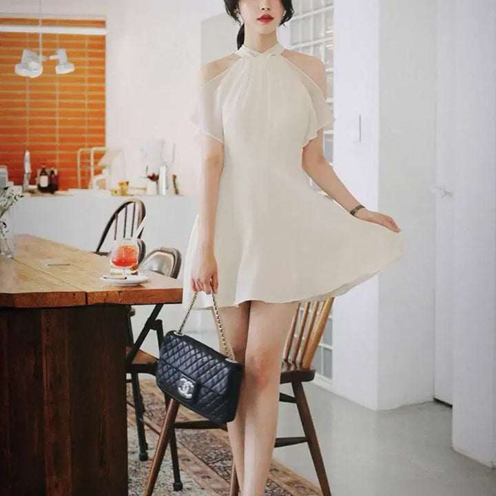 [SOLD OUT] 밀크코코아 Amelie line. Romantic blanc dress