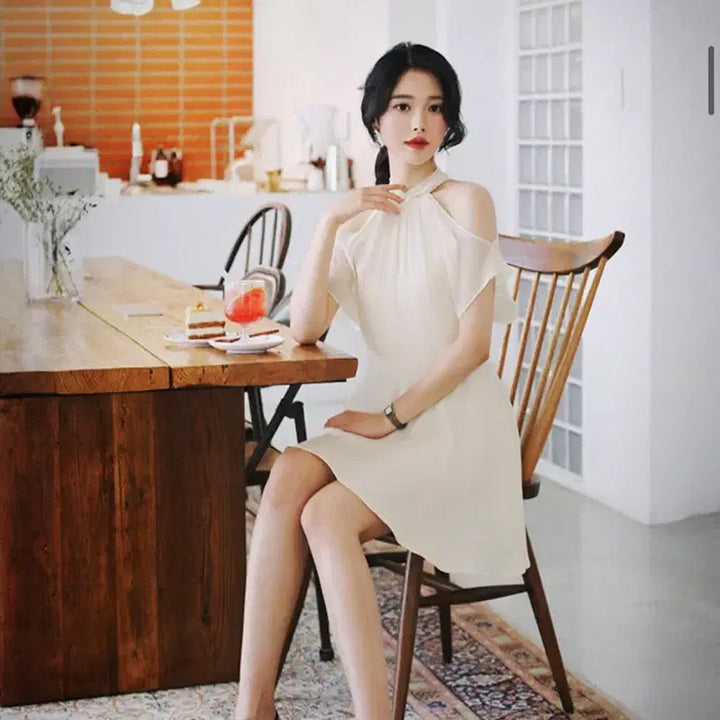 [SOLD OUT] 밀크코코아 Amelie line. Romantic blanc dress