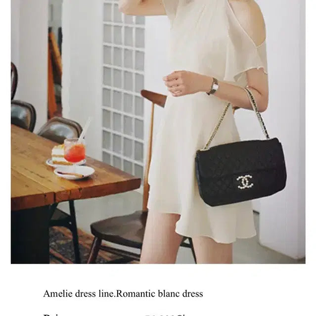 [SOLD OUT] 밀크코코아 Amelie line. Romantic blanc dress