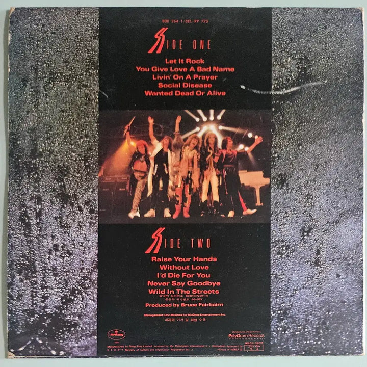 [BUNJANG] Bon Jovi Slippery When Wet Vinyl Record / LP Bon Jovi - Slippery When Wet