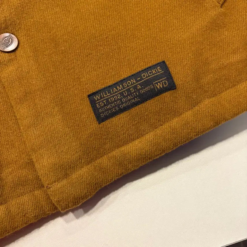 [BUNJANG] Dickies Quilted Two-Pocket Big Logo Brown Jacket / [M] 디키즈 누빔 투포켓 빅로고 브라운 자켓 D265