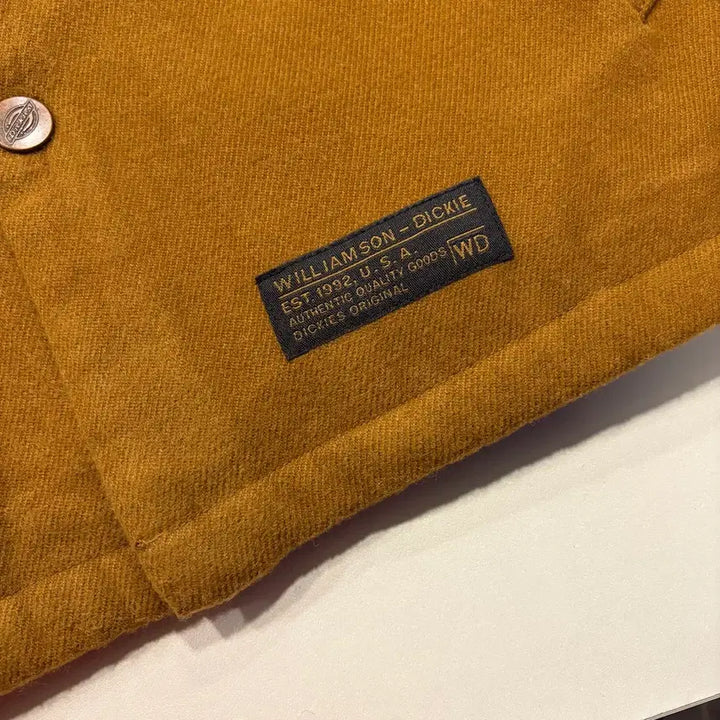 [BUNJANG] Dickies Quilted Two-Pocket Big Logo Brown Jacket / [M] 디키즈 누빔 투포켓 빅로고 브라운 자켓 D265