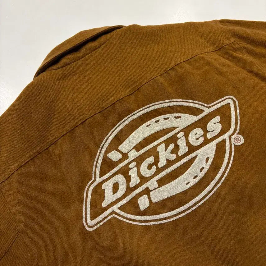 [BUNJANG] Dickies Quilted Two-Pocket Big Logo Brown Jacket / [M] 디키즈 누빔 투포켓 빅로고 브라운 자켓 D265