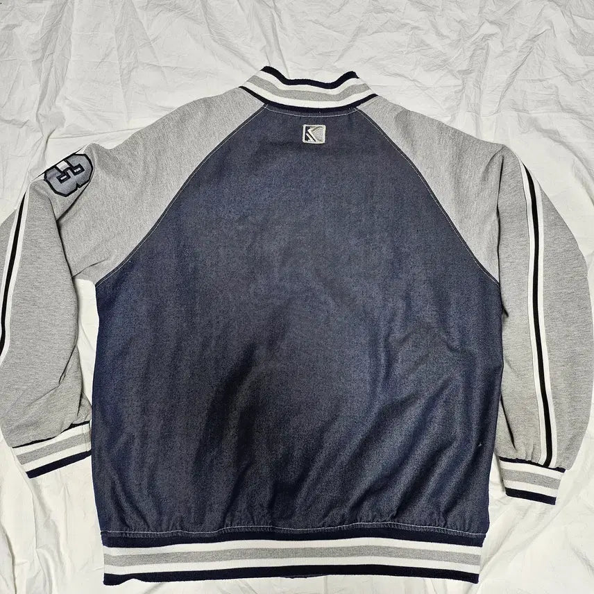 [BUNJANG] Kalkani Old School Denim Stadium Varsity Jacket / 00s 칼카니 올드스쿨 데님 스타디움 바시티 자켓 M