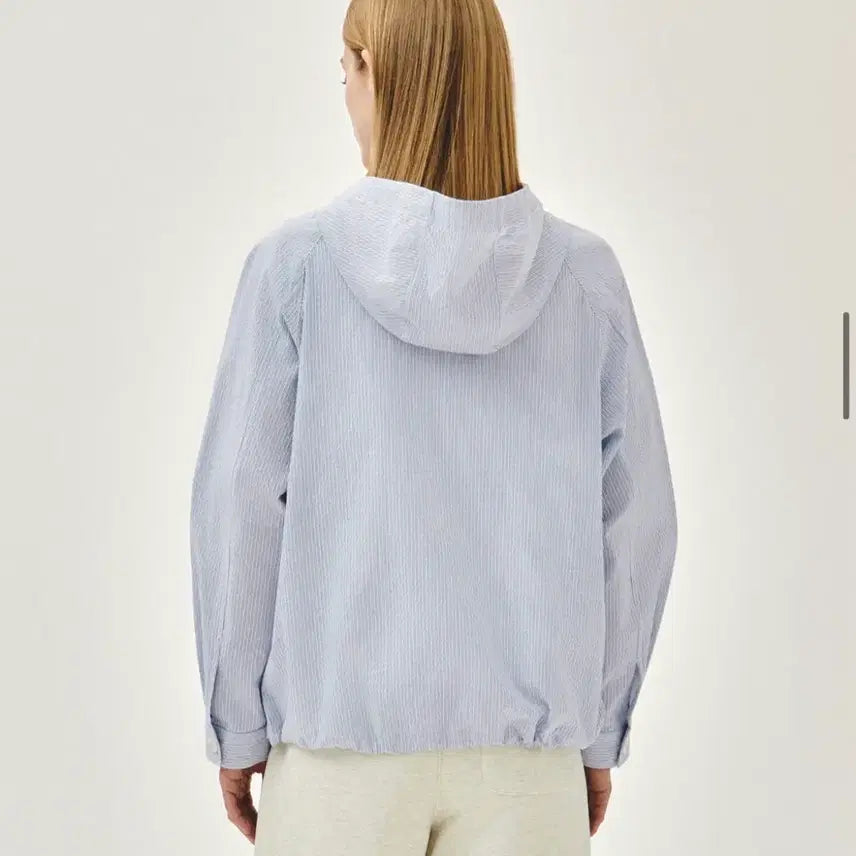 [BUNJANG] Marithe Classic Logo Stripe Hoodie Jacket (M) / 마리떼 클래식 로고 후디 자켓 스트라이프 M (새상품)