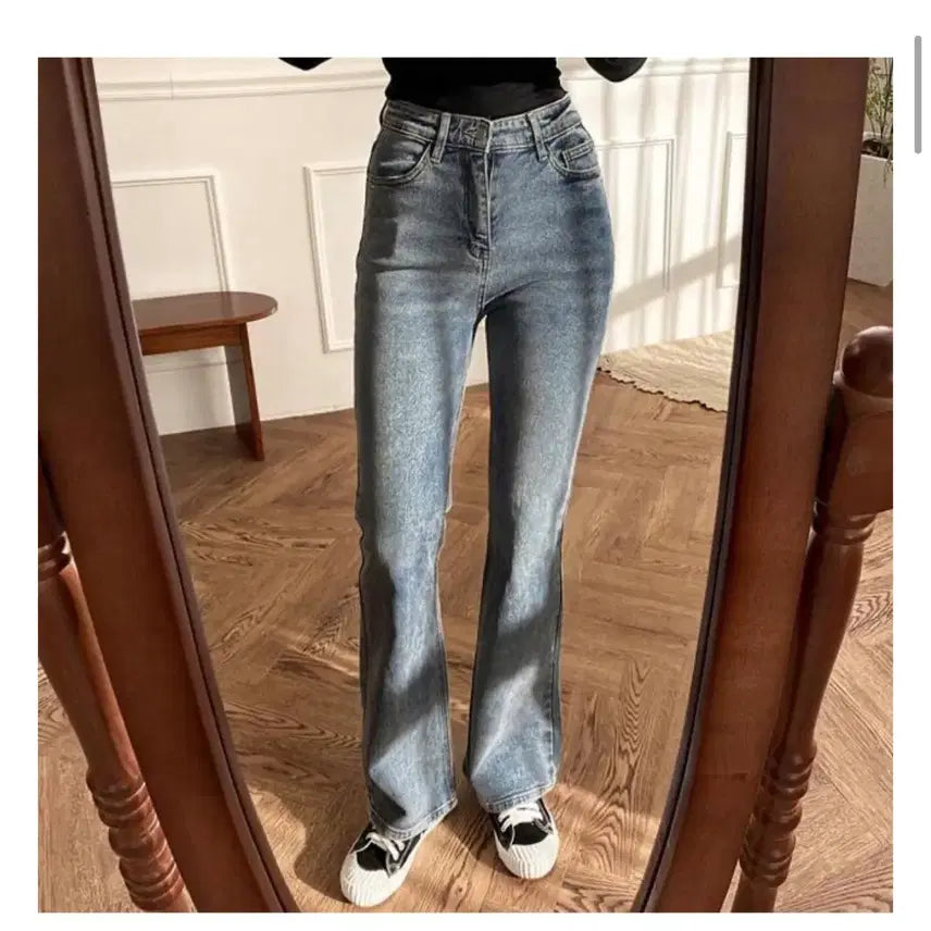 [BUNJANG] High Waist Bootcut Pants Size S / 하이웨스트 부츠컷 바지 s