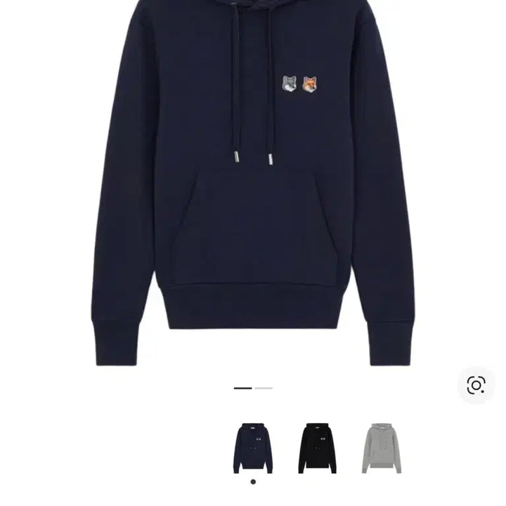[BUNJANG] Maison Kitsune Double Fox Patch Hoodie Black M / 메종키츠네 더블폭스 패치 후드티 블랙 m