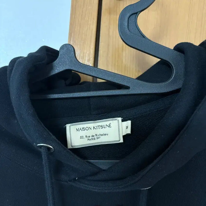 [BUNJANG] Maison Kitsune Double Fox Patch Hoodie Black M / 메종키츠네 더블폭스 패치 후드티 블랙 m