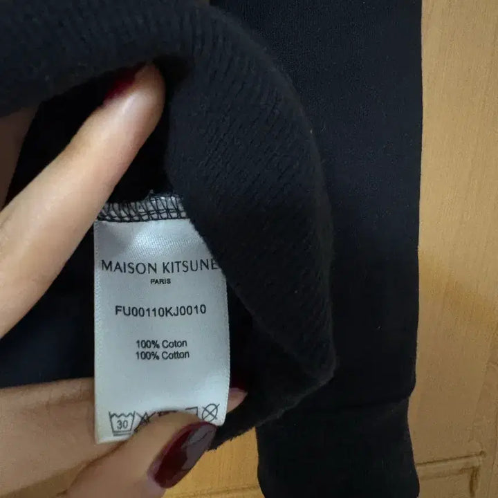 [BUNJANG] Maison Kitsune Double Fox Patch Hoodie Black M / 메종키츠네 더블폭스 패치 후드티 블랙 m