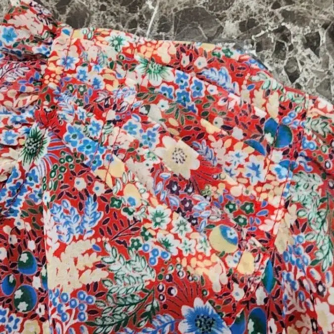 [BUNJANG] BCBG Floral Print Blouse / BCBG 플로럴 프린트 블라우스