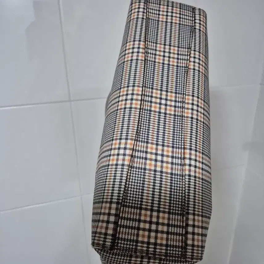 [BUNJANG] Daks Check Shoulder Tote Bag / 닥스 체크 숄더백 토트백 여성가방