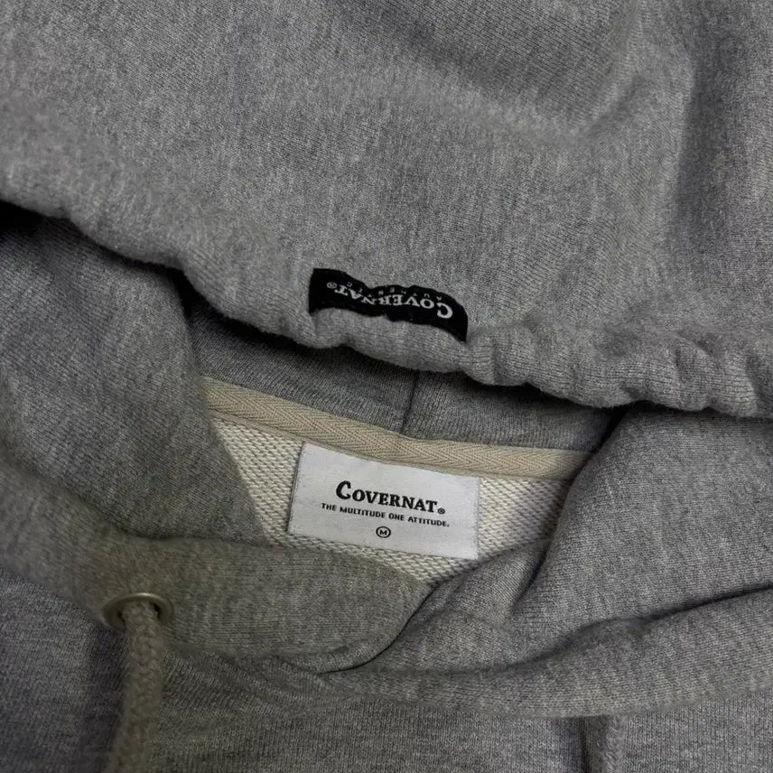 [BUNJANG] Covernat Authentic Hoodie Gray / 커버낫 AUTHENTIC 후드티 그레이