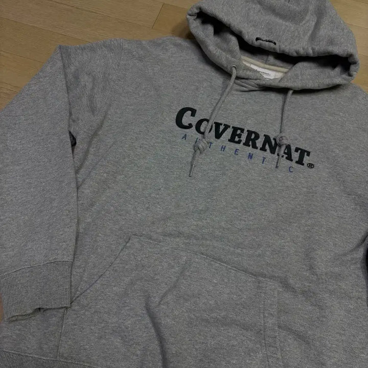 [BUNJANG] Covernat Authentic Hoodie Gray / 커버낫 AUTHENTIC 후드티 그레이