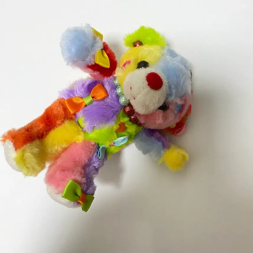 [BUNJANG] Colorful Gomdori Plush Keychain / 알록달록 곰돌이 인형 봉제인형 (키링연결가능)