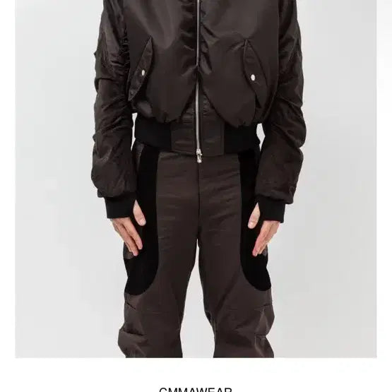 [BUNJANG] CMMAWEAR C Round Bomber Brown M / 커마웨어 CMMAWEAR C 라운드 봄버 브라운 M 팝니다