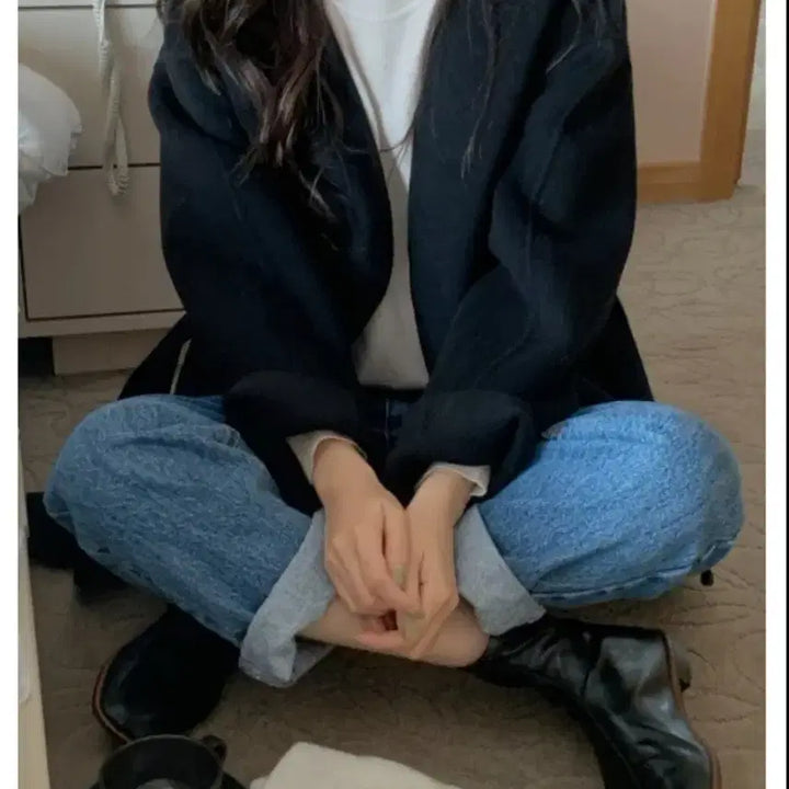 [BUNJANG] 쏭라벨 외국언니 코트 블랙 / 쏭라벨 외국언니 코트 블랙