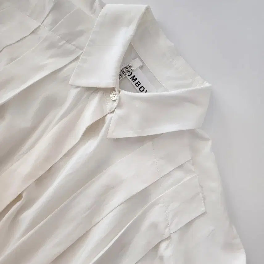 [BUNJANG] Studio Tomboy Ivory Layered Blouse Shirt / 스튜디오톰보이 화이트 블라우스 셔츠