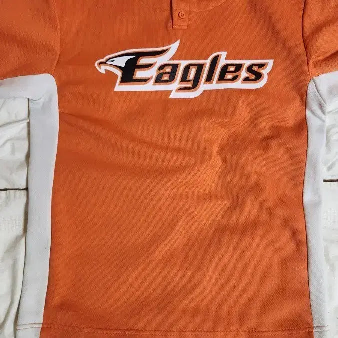 [BUNJANG] Nepos Eagles Baseball Uniform + North Face T-shirt / nepos 이글스 야구 유니폼 오렌지 100 + 노스페이스 티셔츠