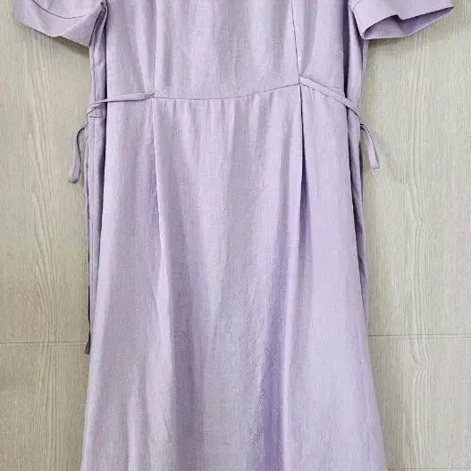 [BUNJANG] Black and Lavender Linen Long Dress / 고퀄 블랙,보라린넨롱원피스 새상품