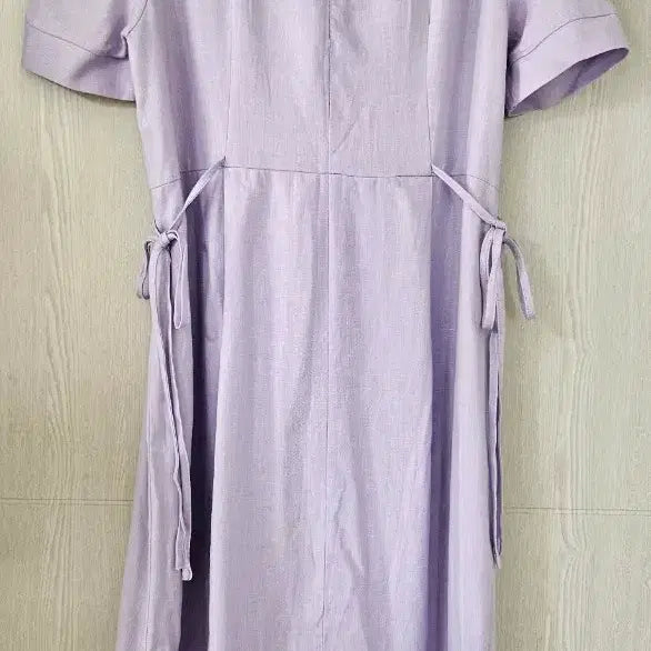 [BUNJANG] Black and Lavender Linen Long Dress / 고퀄 블랙,보라린넨롱원피스 새상품