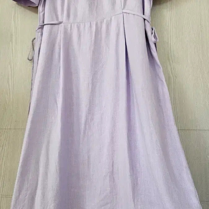 [BUNJANG] Black and Lavender Linen Long Dress / 고퀄 블랙,보라린넨롱원피스 새상품