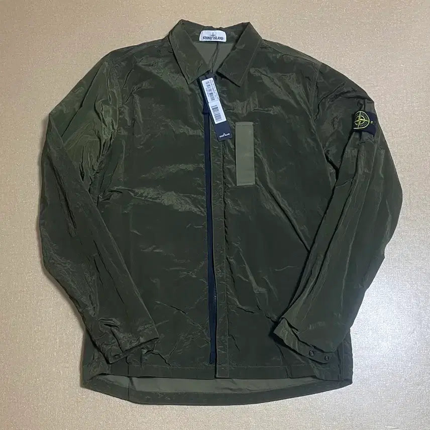 [SOLD OUT] (XL) 스톤아일랜드 나일론 메탈 오버셔츠 카키