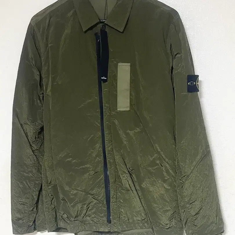 [SOLD OUT] (XL) 스톤아일랜드 나일론 메탈 오버셔츠 카키