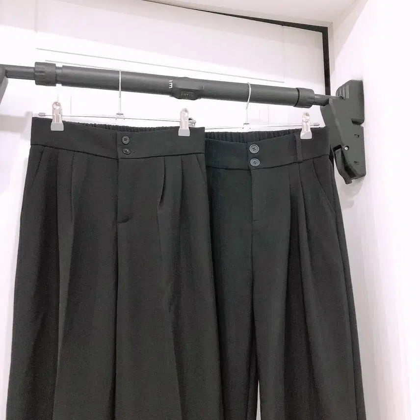 [SOLD OUT] 검정색 와이드 슬랙스 팬츠