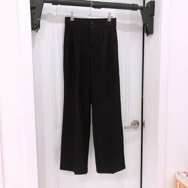 [SOLD OUT] 검정색 와이드 슬랙스 팬츠