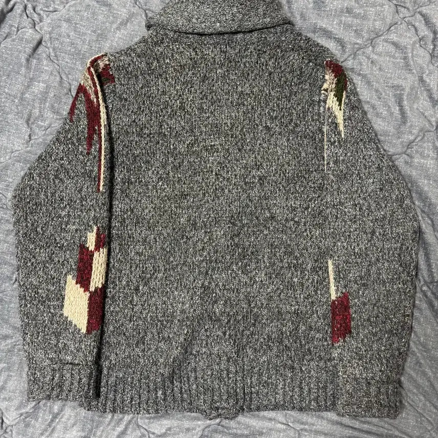 [BUNJANG] Workwear Navajo Shawl Collar Cardigan / 워크웨어 나바호 숄카라 가디건