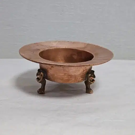 [BUNJANG] Antique Korean Joseon Dynasty Brass Needle Warmer / 옛날 조선시대 방짜유기 놋쇠 놋침화로 희귀화로