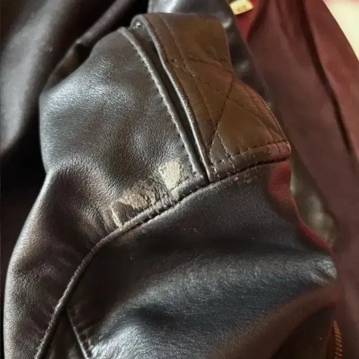 [BUNJANG] A-2 Flight Jacket Dark Brown Leather / A-2 플라이트 자켓 가죽 다크 브라운 42