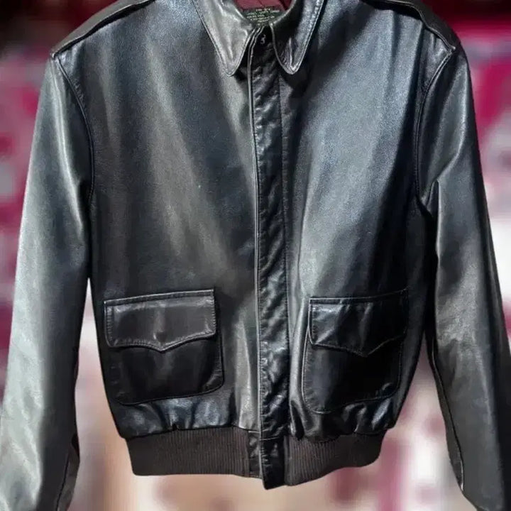 [BUNJANG] A-2 Flight Jacket Dark Brown Leather / A-2 플라이트 자켓 가죽 다크 브라운 42