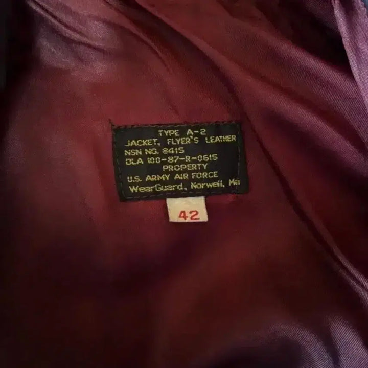 [BUNJANG] A-2 Flight Jacket Dark Brown Leather / A-2 플라이트 자켓 가죽 다크 브라운 42