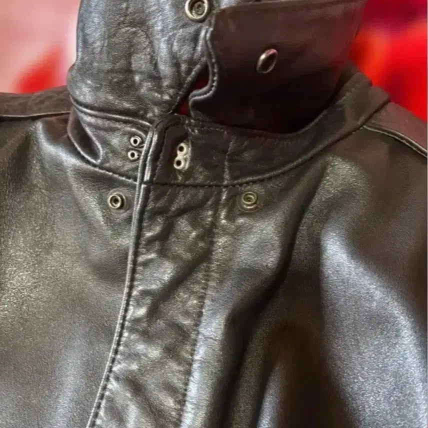 [BUNJANG] A-2 Flight Jacket Dark Brown Leather / A-2 플라이트 자켓 가죽 다크 브라운 42