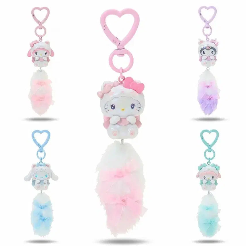 [BUNJANG] Hello Kitty Milky Koneko Keyring / 헬로키티 밀키코네코 키링