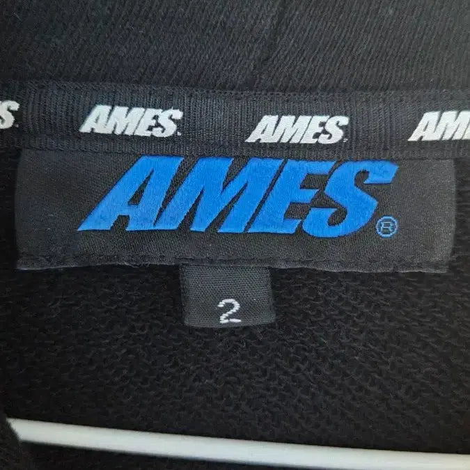 [BUNJANG] AMES Worldwide Black Hoodie Unisex / AMES 월드와이드 블랙 후드티 남여공용