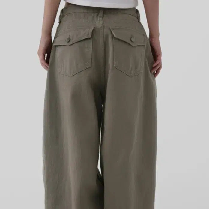[SOLD OUT] 어텀 워크드커브팬츠 카키