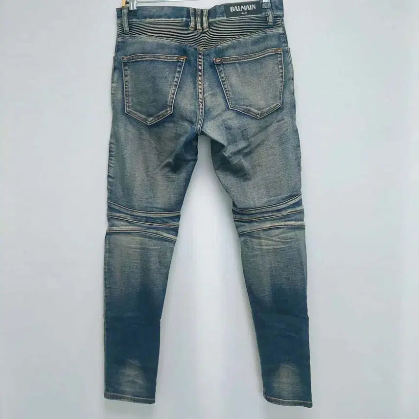 [BUNJANG] Balmain Biker Jeans Slim Fit (Size 30) / 우수/발망 바이커진 슬림핏/30/구제24시/이