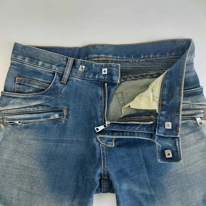 [BUNJANG] Balmain Biker Jeans Slim Fit (Size 30) / 우수/발망 바이커진 슬림핏/30/구제24시/이