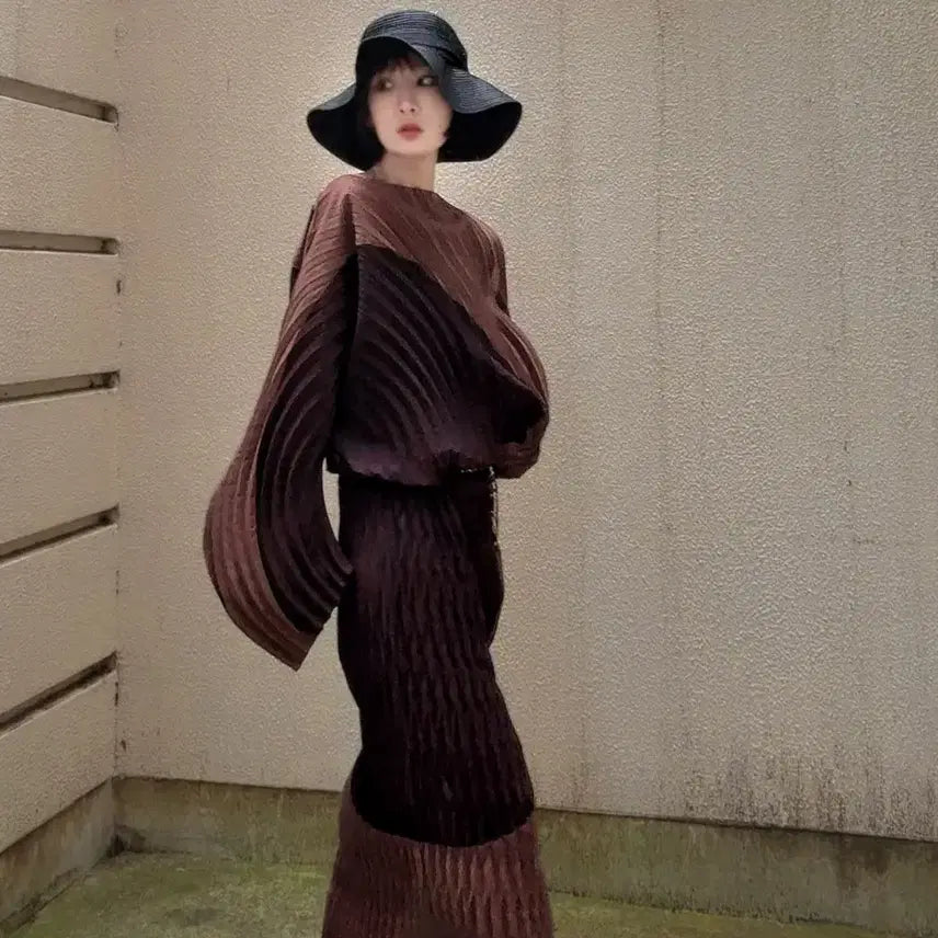 [BUNJANG] Pleats Please Issey Miyake Bronze Top / 플리츠플리즈 이세이미야케 프론즈 탑~